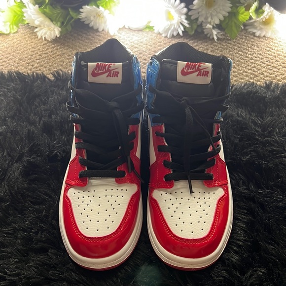 retro jordans red white and blue